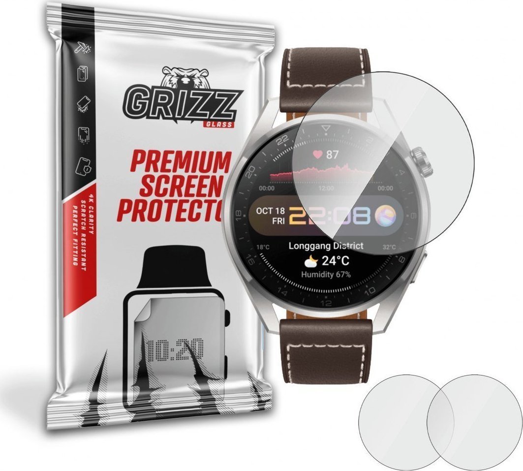GrizzGlass Huawei Watch 3 Pro Geam hibrid Grizz