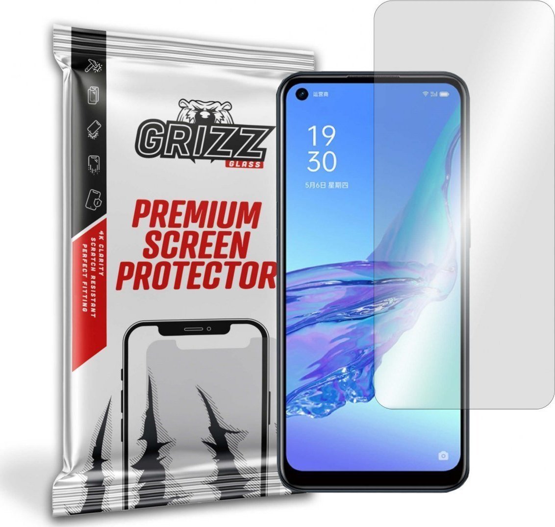 Folie de protectie Grizz Glass, Sticla hibrida, Compatibil Oppo A11s, Transparent