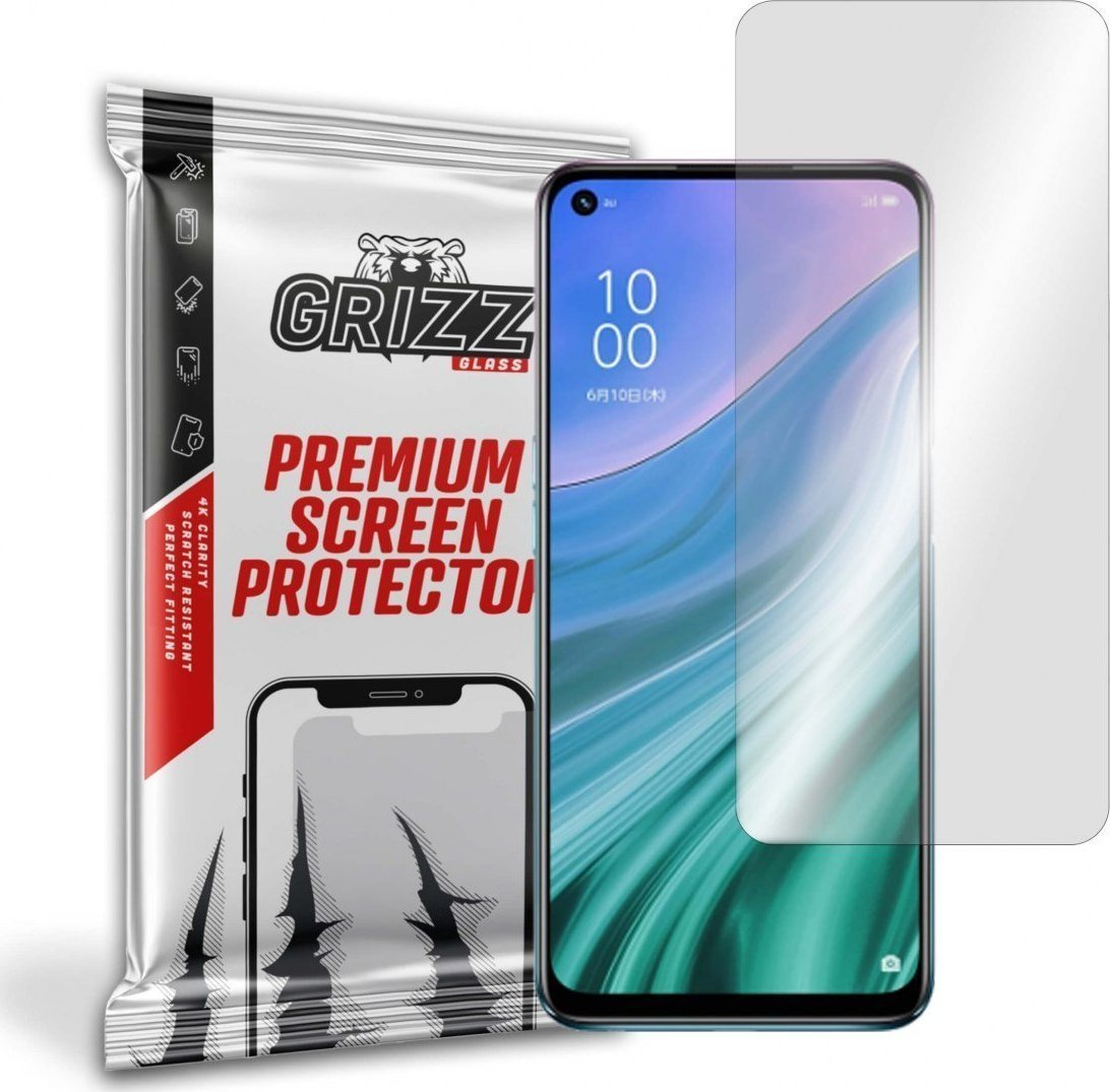 Folie de protectie Grizz Glass, Sticla hibrida, Compatibil Oppo A54 5G, Transparent