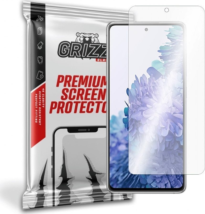 Folie protectie telefon, Grizz Glass, Sticla, Compatibil cu Samsung Galaxy S20 FE, Transparent