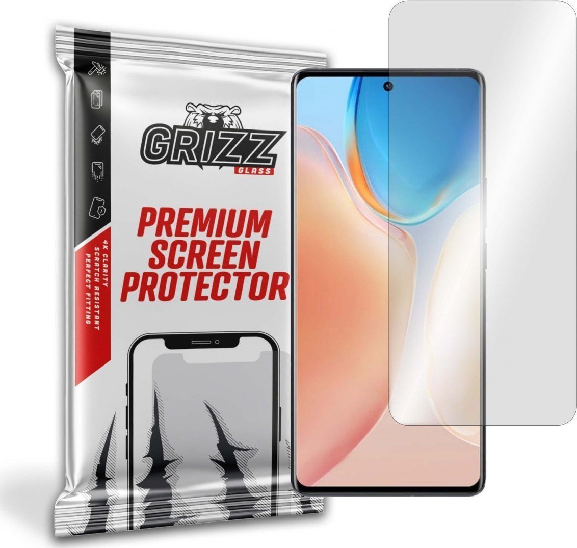 Folie protectie telefon, Grizz Glass, Sticla, Compatibil cu Vivo X70 Pro Plus, Transparent
