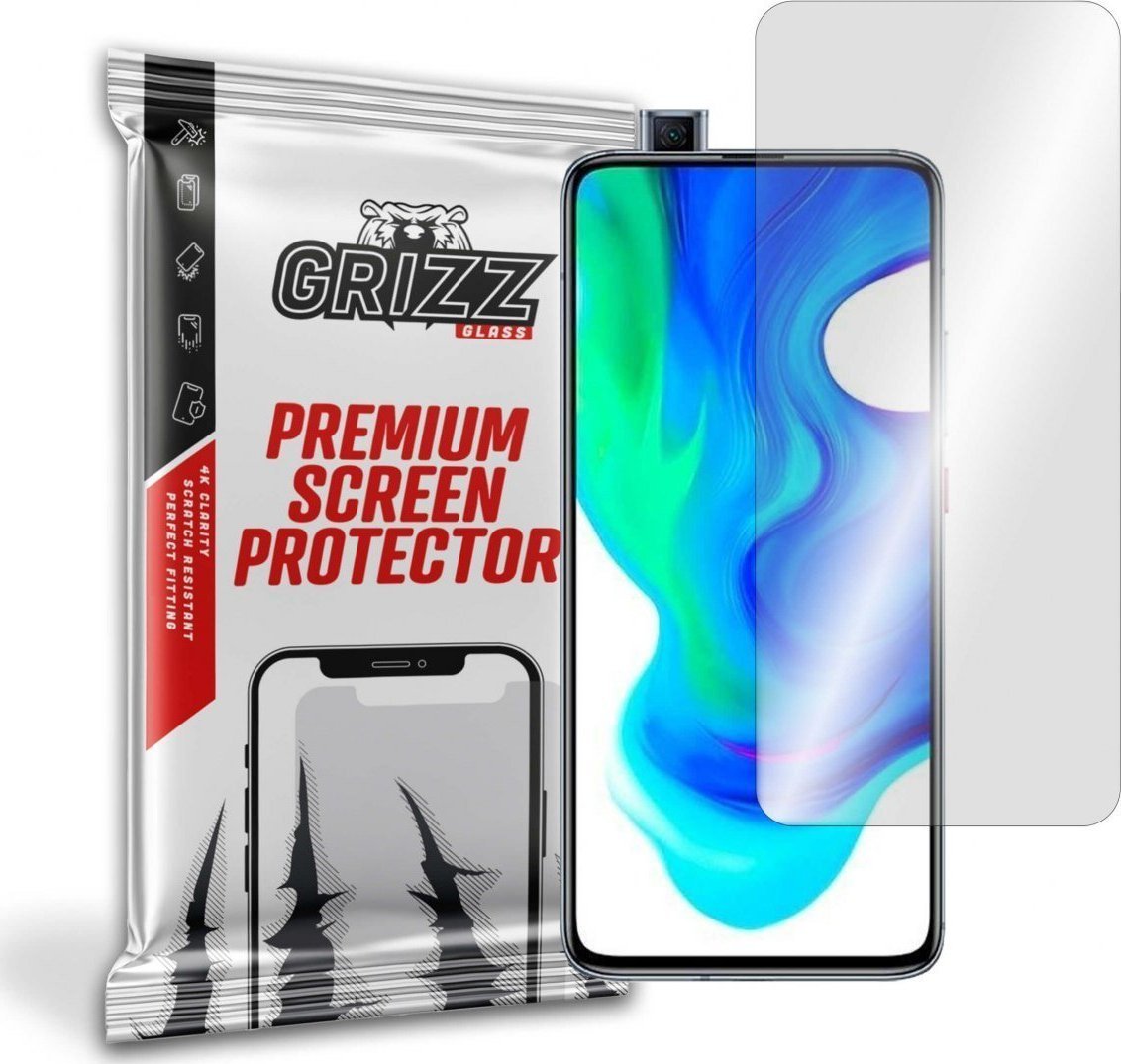 Folie de protectie Grizz Glass, Sticla hibrida, Compatibil Xiaomi Poco F2 Pro 5G, Transparent