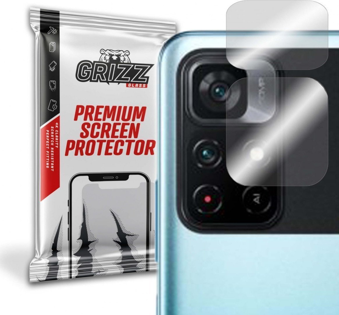 Folie de protectie camera foto, GrizzGlass HybridGlass Camera foto hibrida de sticla pentru lentile pentru POCO M4 Pro 5G