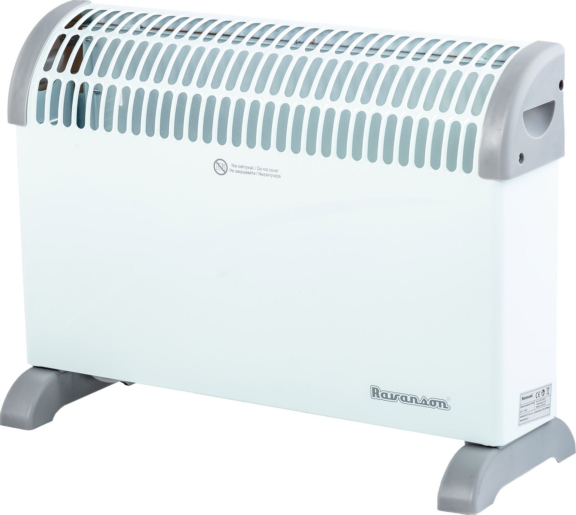 Convector electric Ravanson CH-2000M, 2000 W, 3 trepte de putere, Alb