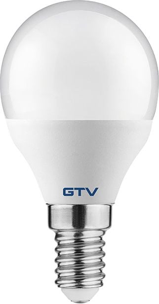 Becuri LED - Bec led E14, sferic 8W(54W), lumina alba naturala, 4000K, 700 lm, A+, GTV