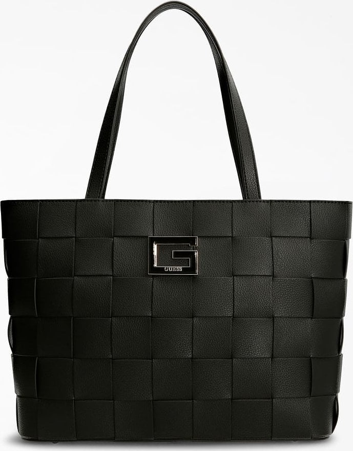 Guess Guess, Liberty, Polyurethane, Bag, Tote, Black, HWEG81 35230, For Women For Women