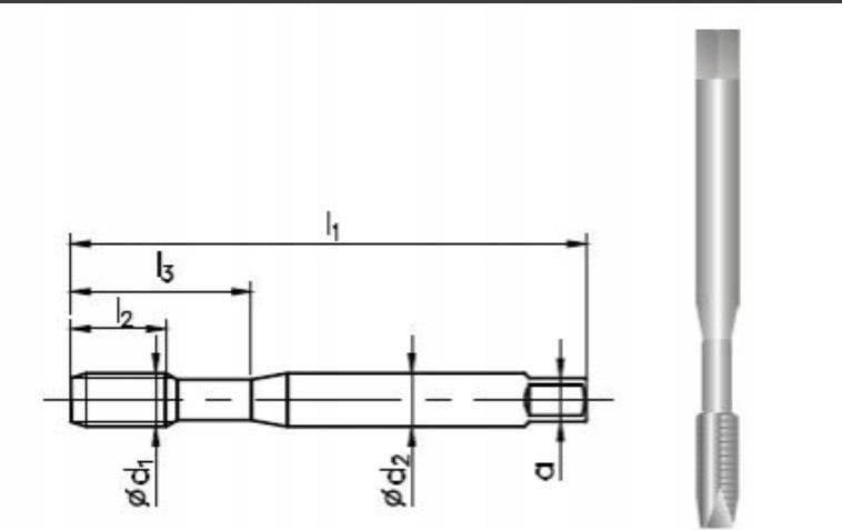 GWINTOWNIK 6x0,5 DIN M-371B (6H) HSSE 800