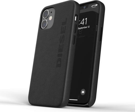 HACĂ HABIT DE PIELE PREMIUM MULUATĂ DIESEL IPHONE 12 MINI NEGRU standard Diesel