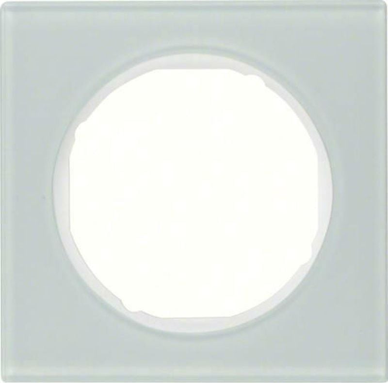 Hager Berker R.3 Sticlă temperată albă cu cadru simplu 10112209