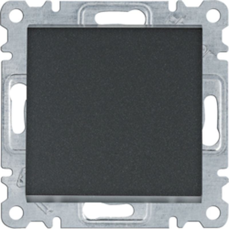 Hager Lumina Comutator normal deschis 1 pol negru WL0113