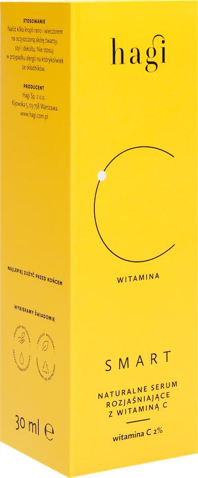 Hagi Cosmetics Hagi Smart C, ser natural de strălucire cu vitamina C 30 ml