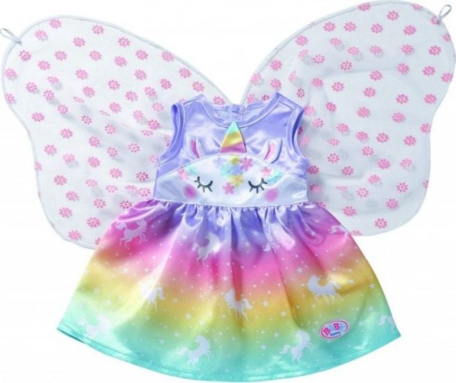 Haine papusi Baby Born, Unicorn Fairy Outfit, 43 cm