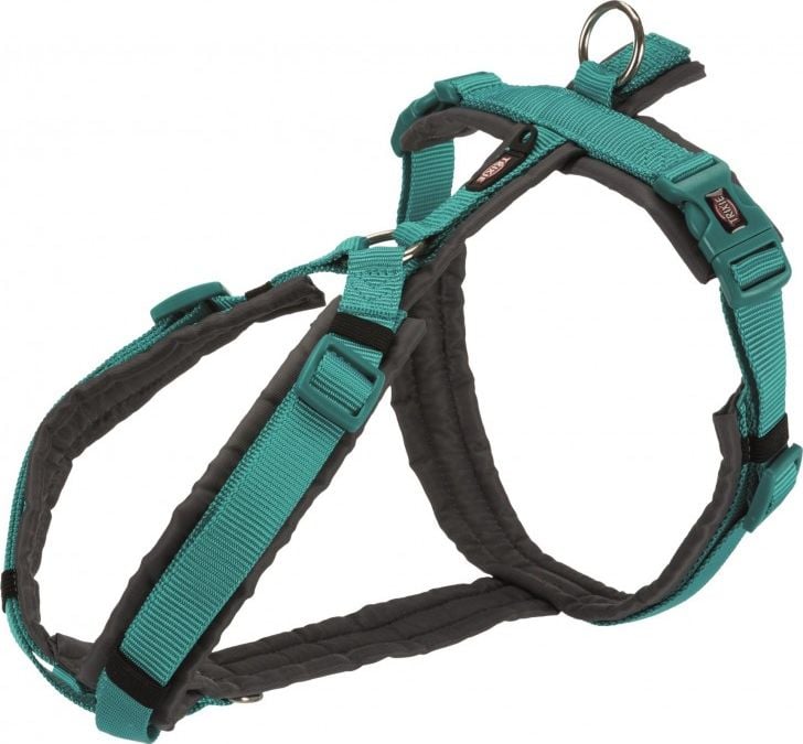 Ham Trixie Trekking M-L 62-74 cm/25 mm verde ocean/ gri grafit pentru caini 1997312