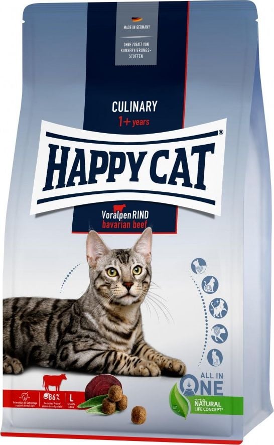 Hrana uscata pisici adulte, HAPPY CAT Culinary, vita bavareza 10 kg