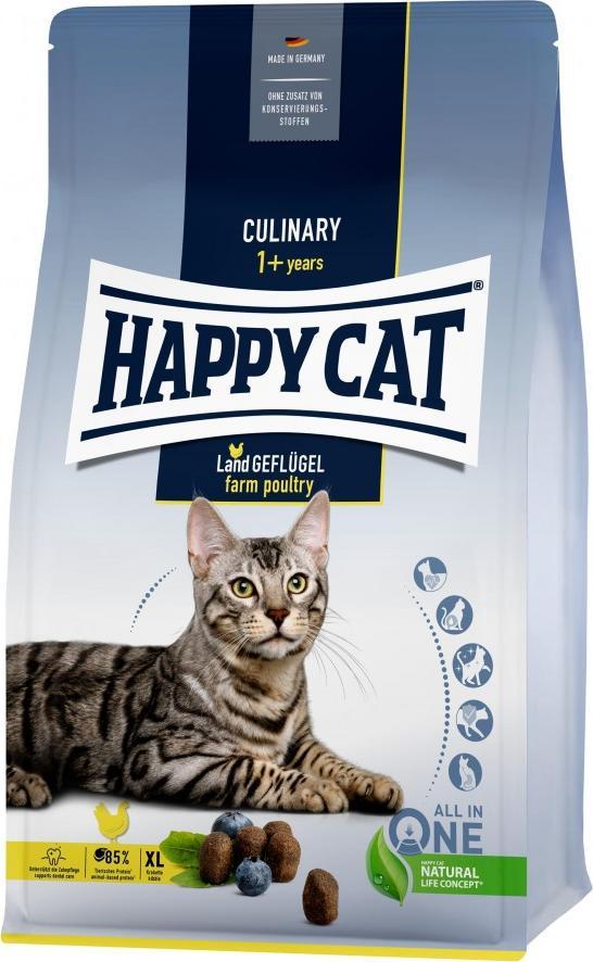 Happy Cat Culinary Farm Poultry, hrana uscata, pentru pisici adulte, pasare, 1,3 kg, sac