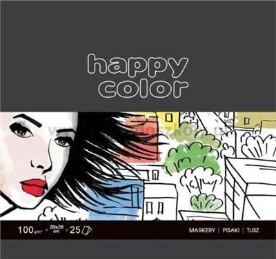 Hartie si produse din hartie - ART markere 20x20 cm 100g 25K culoare fericit