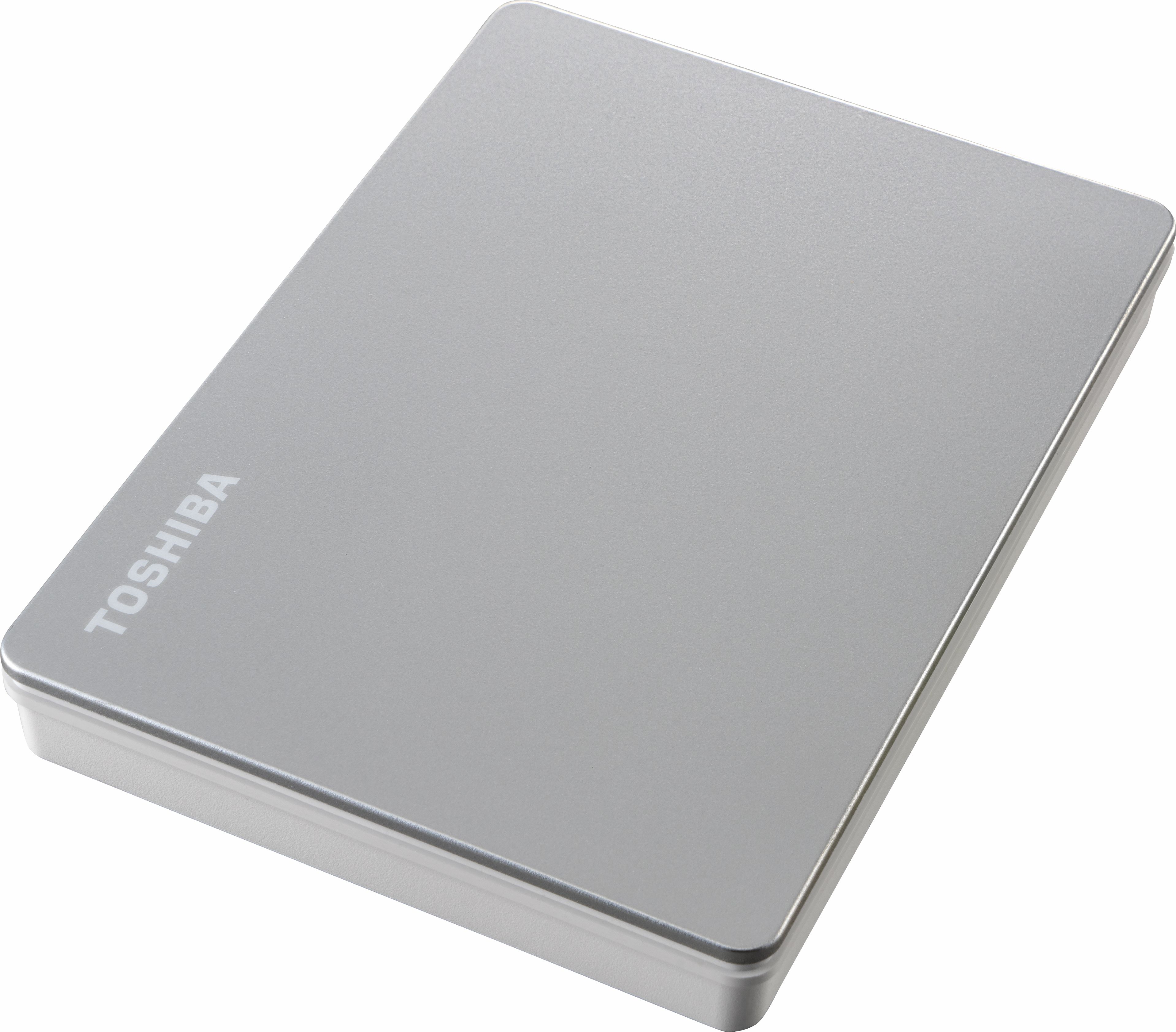 Hard Disk-uri externe - Hard Disk extern Toshiba Canvio Flex, 2TB,  2.5inch, USB-C, Argintiu