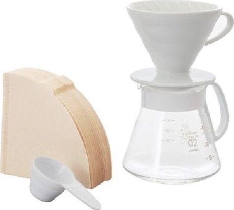 Kit Dripper & Pot Hario V60 - 02 Ceramic