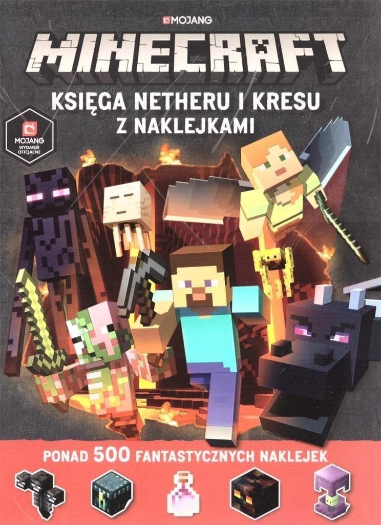 Harperkids Minecraft The Book of the Nether and the End cu autocolante
