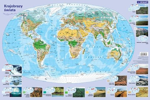 Harta Demart a peisajelor lumii. Pad de birou