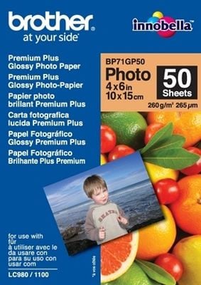 Hartie Foto Brother BP71GP50, Glossy 10x15 cm