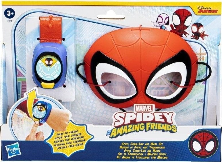Ceasuri copii - Ceas și mască de supererou Hasbro Spidey și Super Buddies