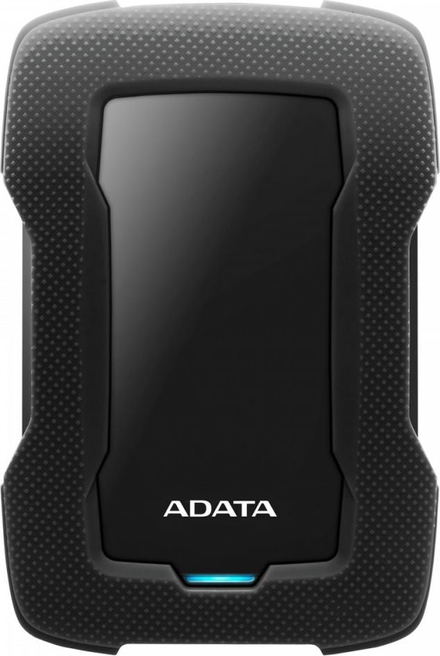 HDD Extern ADATA Durable HD330 4TB, Shock Sensor, 2.5`, USB 3.2, Negru
