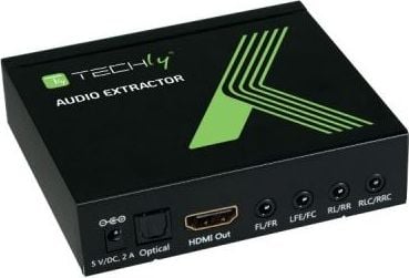 HDMI 4K audio extractor SPDIF Toslink, 4x Jack 3.5mm, LPCM 5.1CH / 7.1CH (025756)