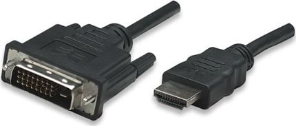 HDMI - DVI-D black 1m (322782)