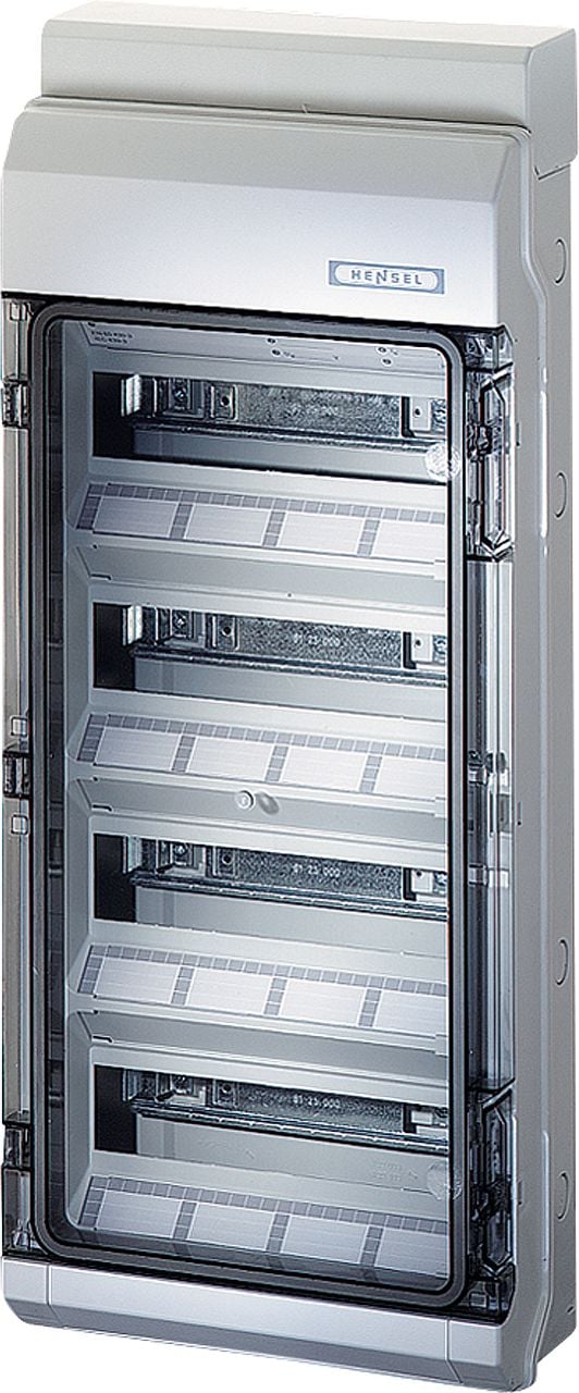 Hensel Placă de distribuție modulară 4 x 12 montată la suprafață IP54 KV 4548 (6100229)