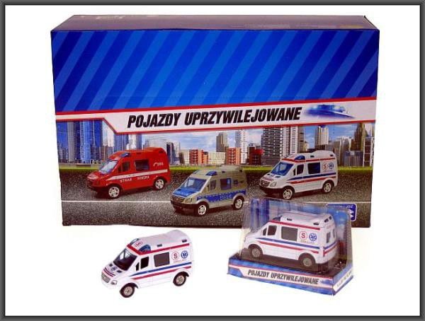 Ambulanță Hippo Mini Van 8cm în cutie p24