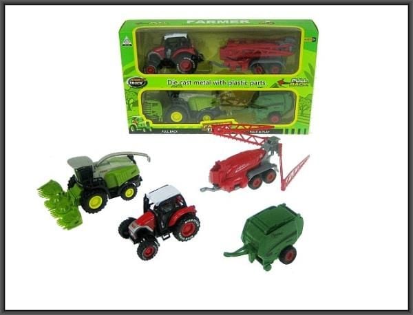 Tractor și mașini agricole într-o remorcă 23cm (HXYC16)