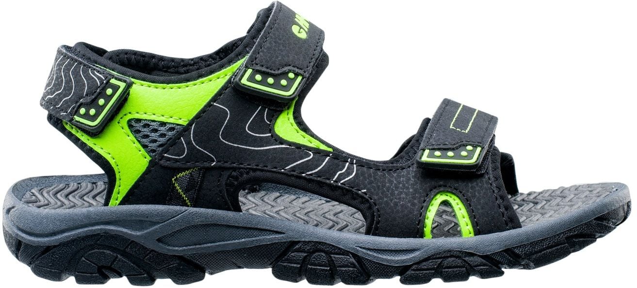 Sandale pentru copii Hi-Tec Menar T negru-gri-lime s. 38