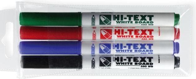 Markere de ștergere Hi-TEXT 580 WB, 4 culori (161419)