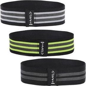 HMS Hip Band HB20 Setați diferite niveluri de rezistență într-un set multicolor de 3 buc.