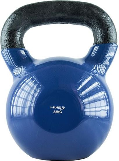 HMS kettlebell acoperite vinil albastru 28 kg KN28 (17031)