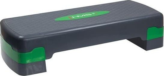 Stepper aerobic HMS AS003, ajustabil in 2 trepte, greutate maxima utilizator 100 kg, gri/verde