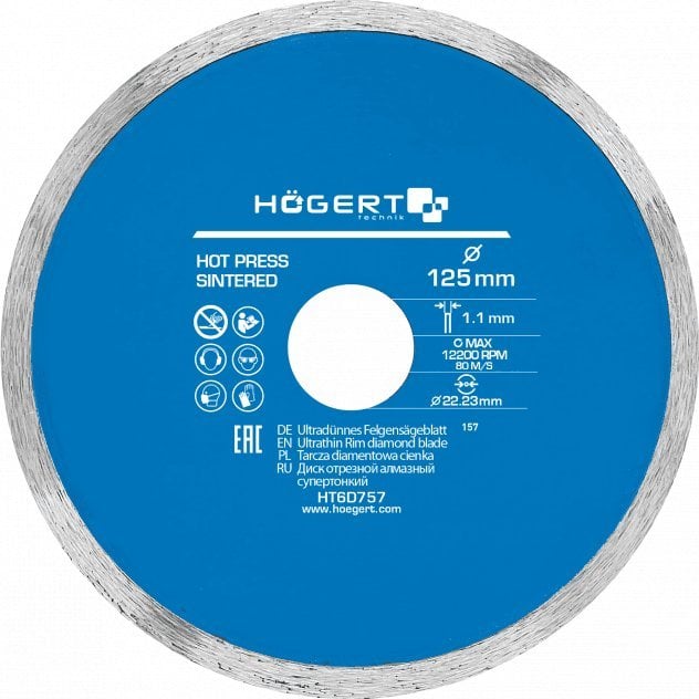 Hoegert HOEGERT DIAMOND DISC 125x22.2/FULL