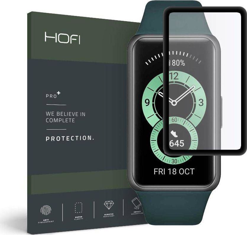 Accesorii Smartwatch - Hofi Glass Hybrid Glass Huawei Band 6 Negru