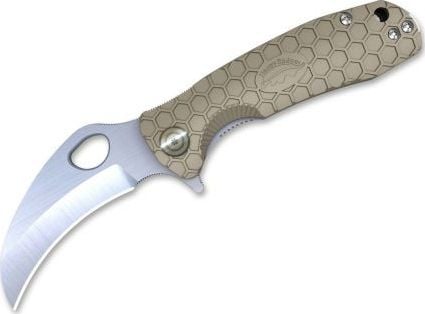 Honey Badger Honey Badger Claw Knife D2 Medium Tan Plain