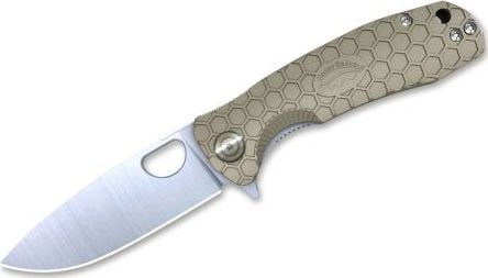 Honey Badger Knife Honey Badger Flipper D2 Small Tan