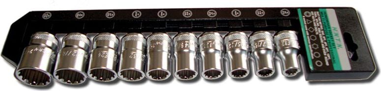 Set de adaptoare de 12 puncte 1/2 „10-24mm 10p. (HA401)