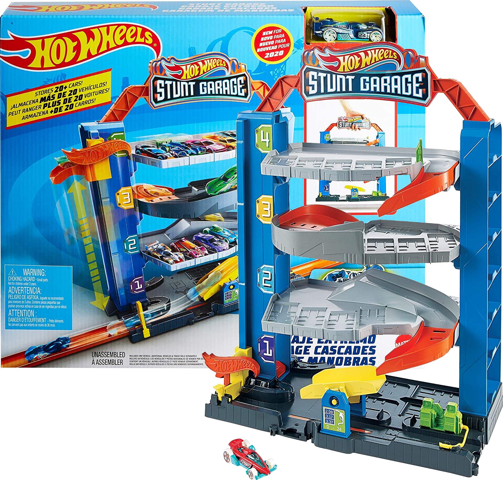 Hot Wheels Hot Wheels Set Garaj Parcare Cu Lift + Mașină