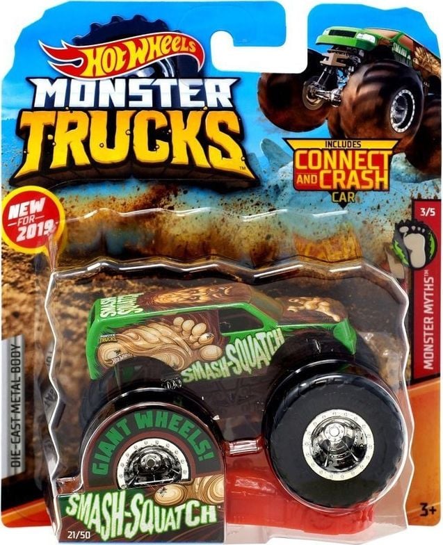 Masinuta Hot Wheels: Monster Trucks Will Trash It All 1:24