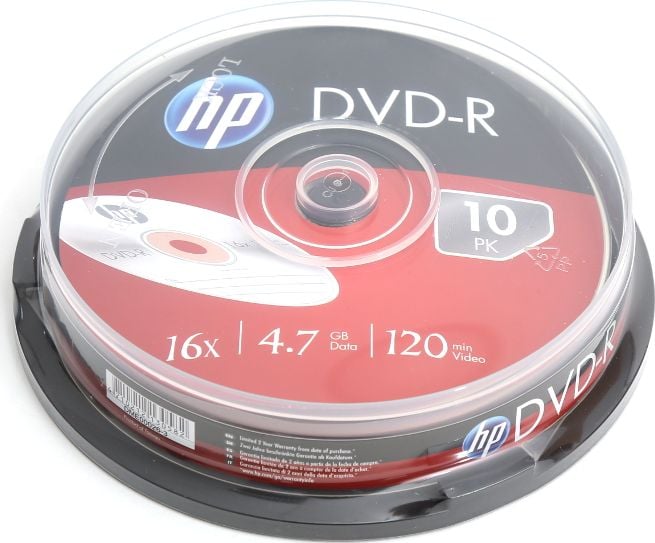 Medii de stocare si suporturi - HP DVD-R 4,7 GB 16x10 buc (hDME00026)