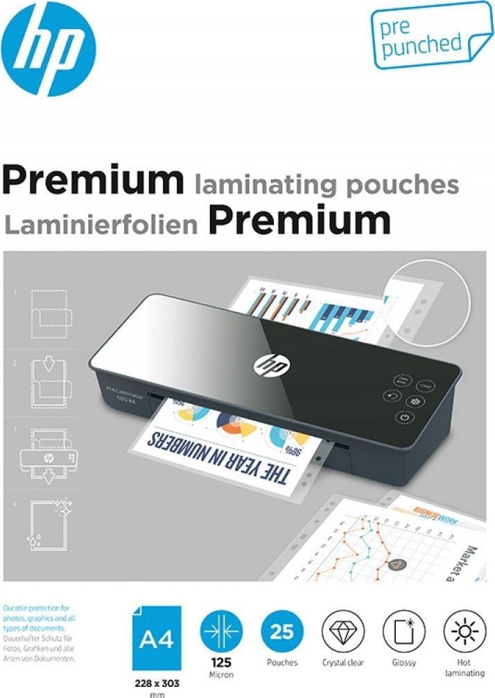 Folie laminare HP Premium, A4 , 125 microni