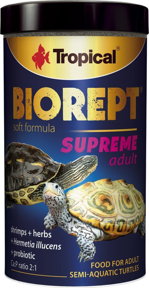 Hrana broasca testoasa, Tropical Biorept Supreme Adult, Adaos de probiotic, 250ml / 70g