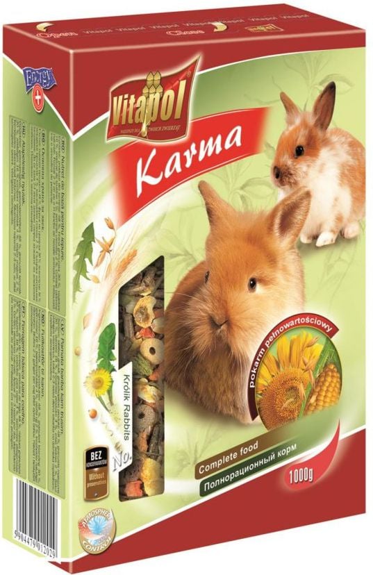 Hrana completa pentru iepuri Vitapol 1 kg