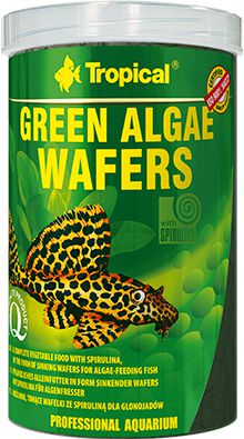 Hrana cu spirulina pentru pesti Tropical Green Algae Wafers, 100ml / 45g