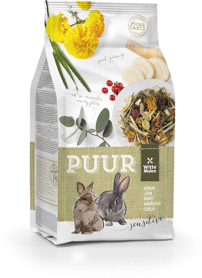 Hrana iepuri, Witte Molen, Puur, Sensitive, 800g